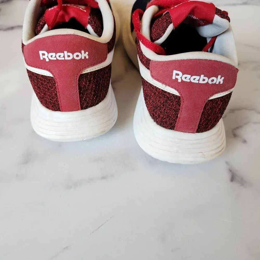 Reebok royal EC ride US junior running shoe size 7 red white blue lace up athlet
